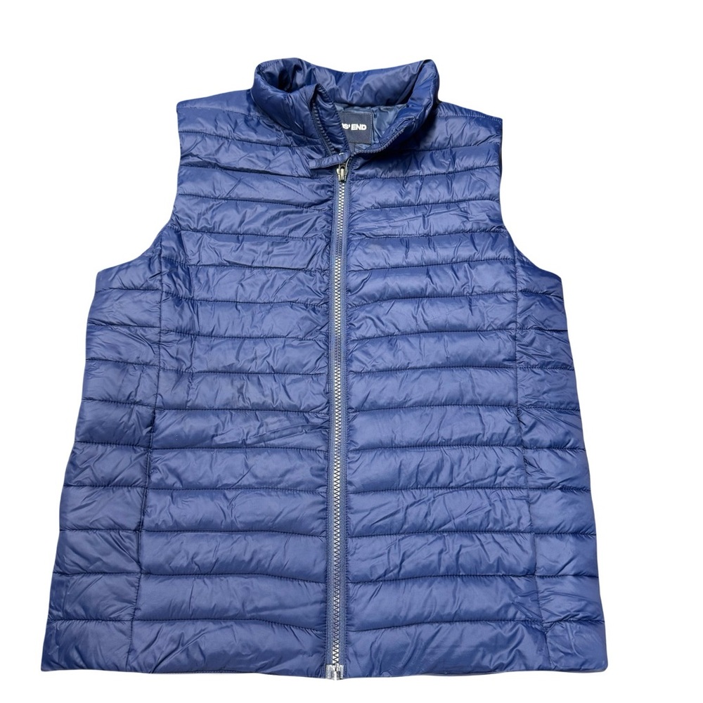 Lands’ End kids puffer vest Navy blue Large